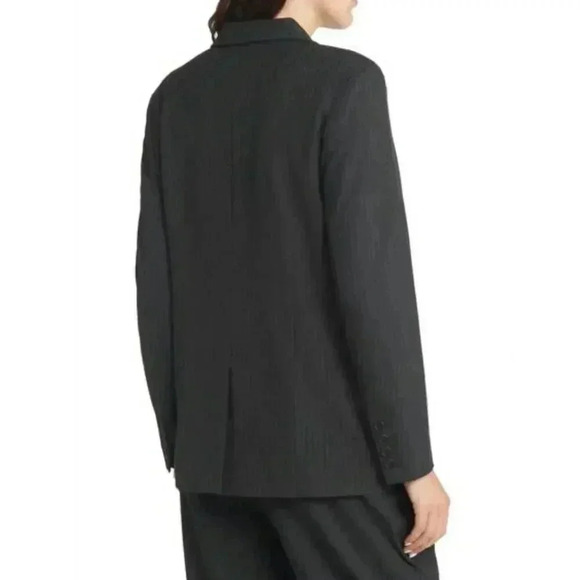 NWT RAILS Jac Blazer in Charcoal Pinstripe Black White Large - Picture 2 of 3